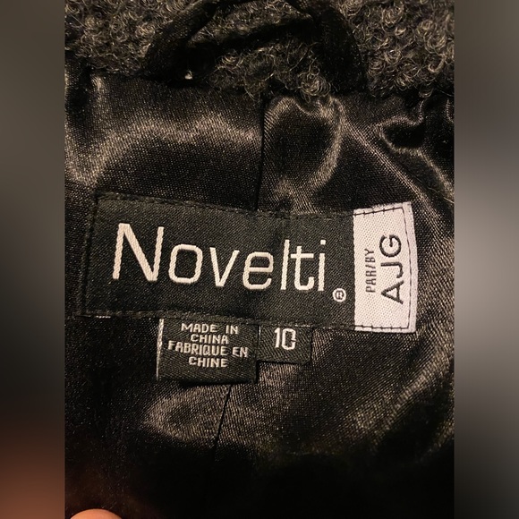 Novelti Grey Wool Full Length Dress Coat size 10 - Picture 9 of 11